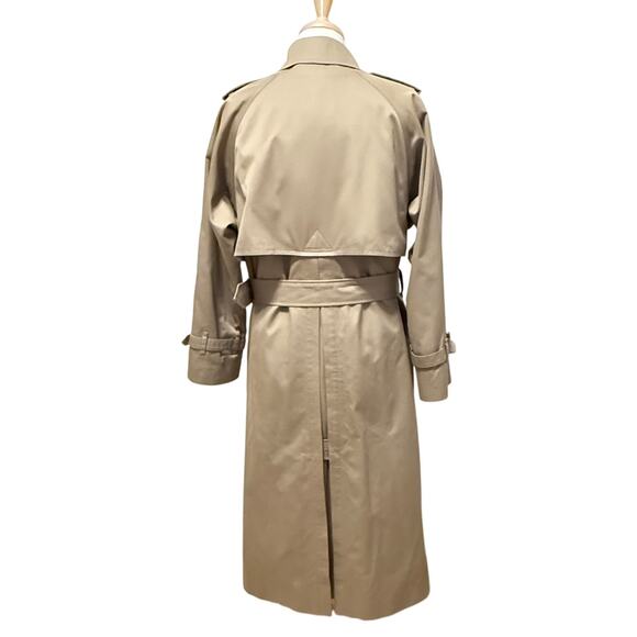 Burberry Heritage Trench Coat Vintage Classic Size 8 Long Vintage 90s Designer - Picture 2 of 16